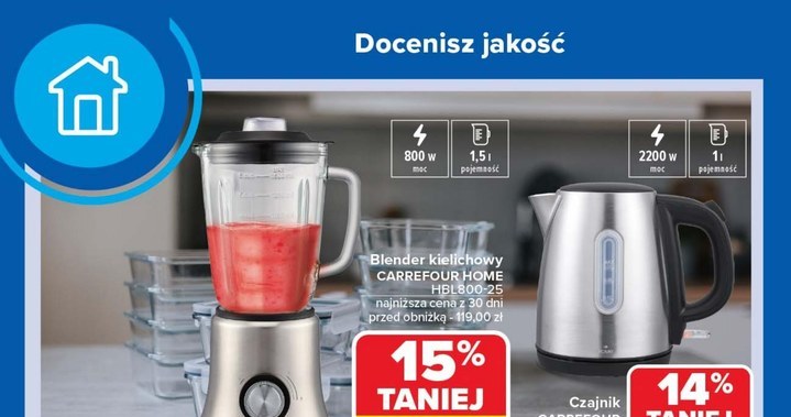 Znana sieć obniża ceny AGD! Sprawdź, co kupisz taniej! /Carrefour Polska