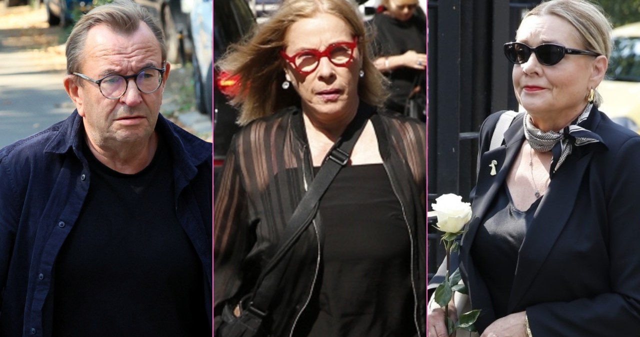 Znani żegnają Stanisława Soykę - Rafał Bryndal, Małgorzata Potocka, Małgorzata Ostrowska-Królikowska /Wojciech Olkusnik/East News /AKPA