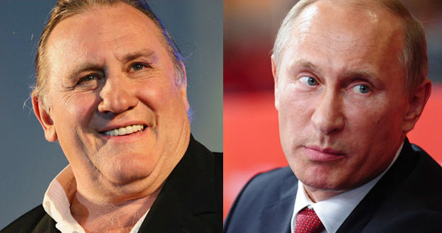 "Znany analityk polityczny Depardieu" ze swoim idolem... /Getty Images/Flash Press Media