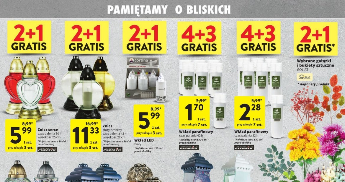 Znicze 2+1 w Intermarche /Intermarche /INTERIA.PL