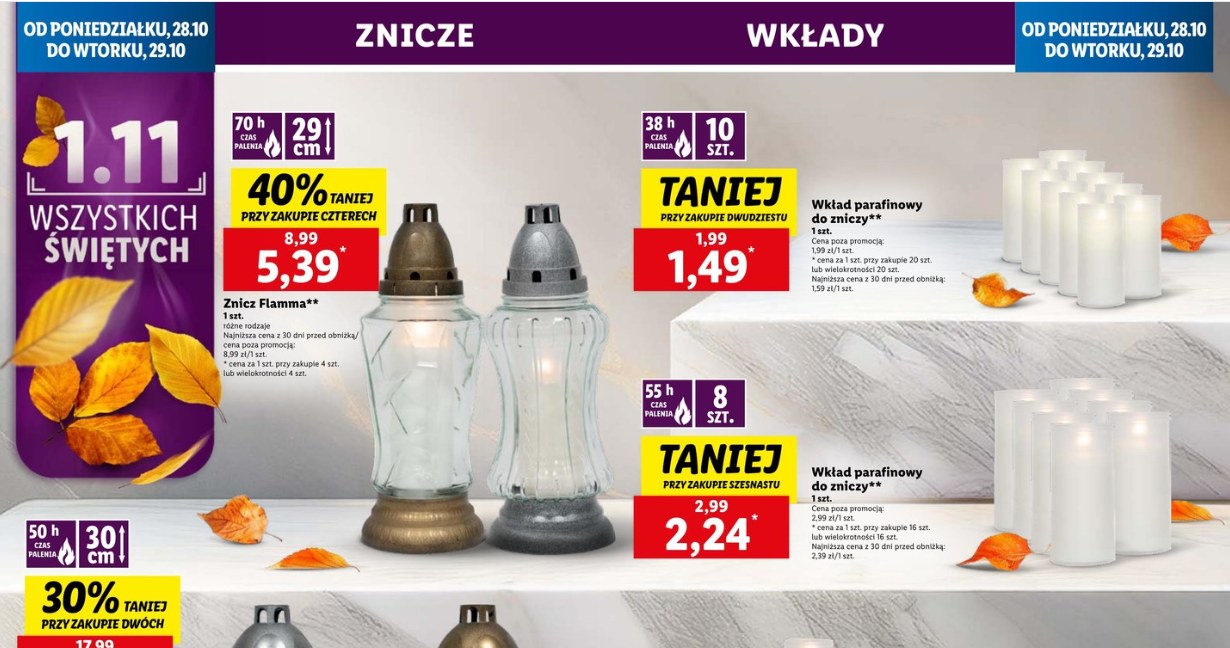 Znicze i wkłady taniej w Lidlu /Lidl /INTERIA.PL