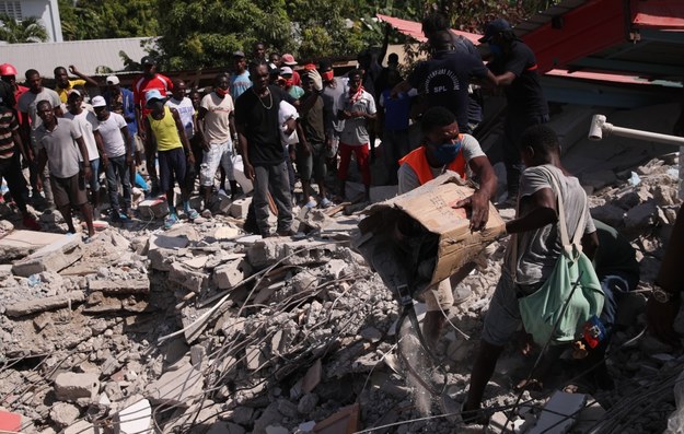 Zniszczenia na Haiti /ORLANDO BARRIA /PAP/EPA