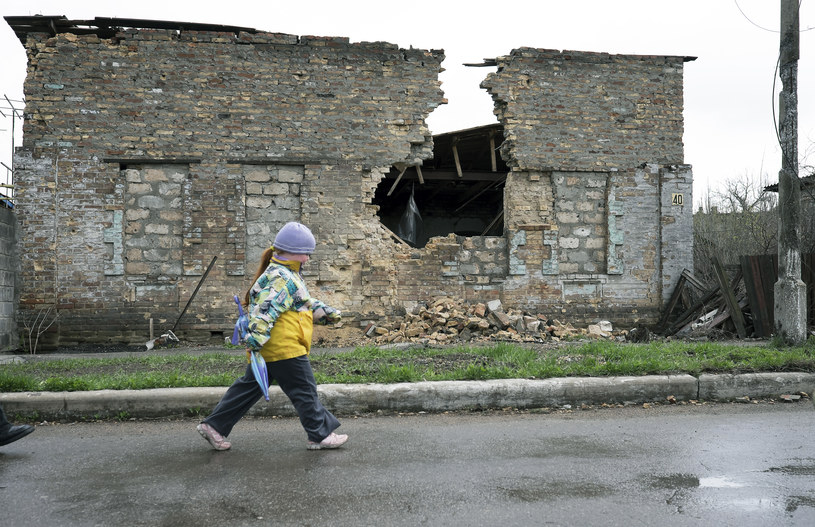 Zniszczenia na wschodniej Ukrainie, na zdj. Debalcewe /Michał Zieliński  /&nbsp