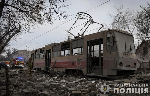 Zniszczenia po ataku w Zaporożu /Ministerstwo Obrony Ukrainy / Kancelaria Prezydenta Ukrainy /