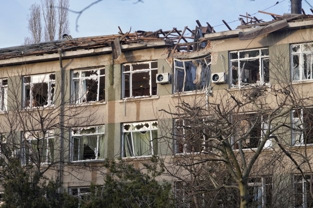 Zniszczenia po nocnym ataku rosyjskich dronów w Odessie /Alena Solomonova /PAP