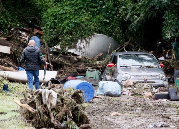 Zniszczenia po powodzi w Belgii /JULIEN WARNAND /PAP/EPA