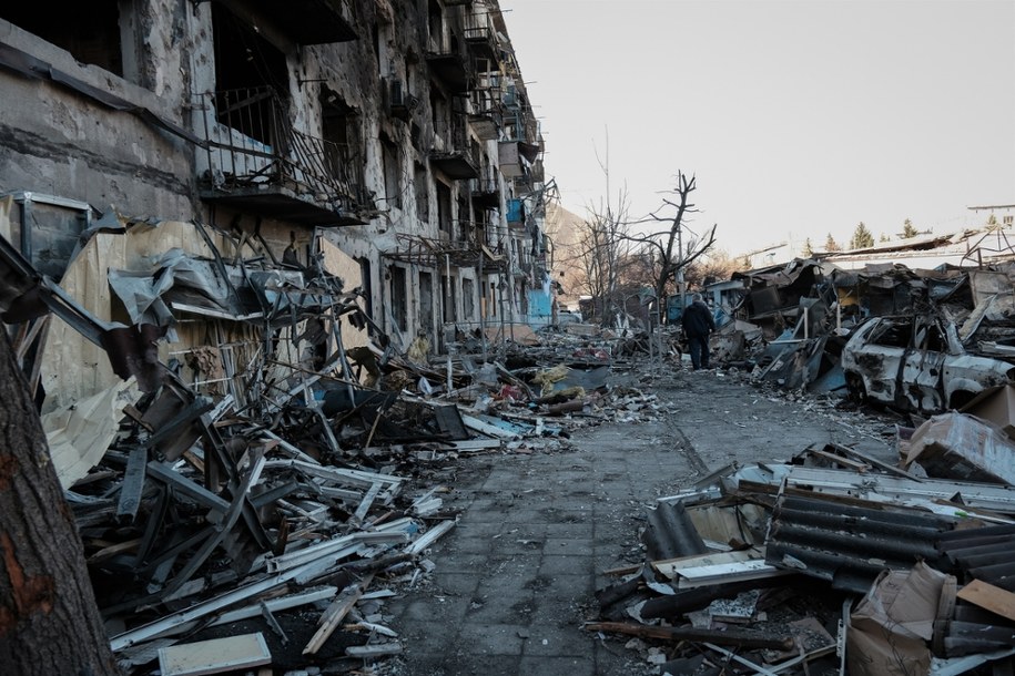Zniszczenia po rosyjskim ataku na Dobropole /Maria Senovilla /PAP/EPA