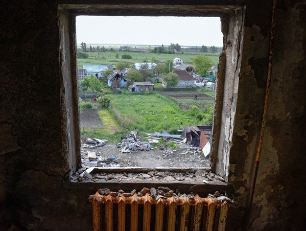 Zniszczenia po rosyjskim ostrzale w Borodziance w obwodzie kijowskim /Maksim Poliszczuk /PAP