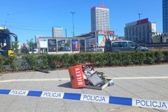 Zniszczenia po szaleńczym rajdzie w Warszawie