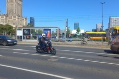 Zniszczenia po szaleńczym rajdzie w Warszawie