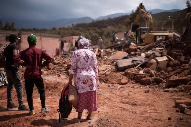 Zniszczenia po trzęsieniu ziemi w miejscowości Ouercane. /Jalal Morchidi /PAP/EPA
