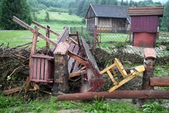 Zniszczenia po ulewach na Podkarpaciu