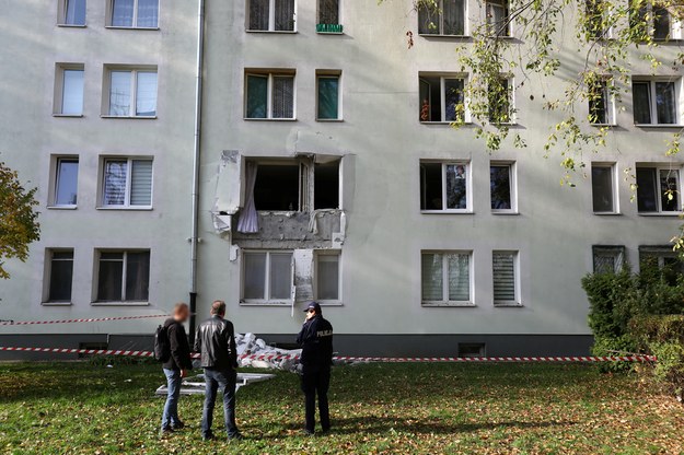 Zniszczenia po wybuchu w jednym budynków mieszkalnych przy ul. Konduktorskiej /Rafał Guz /PAP