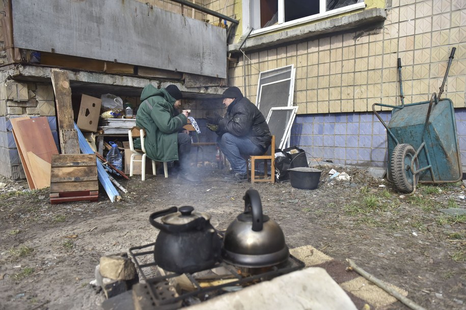 Zniszczenia w Borodziance /OLEG PETRASYUK /PAP/EPA