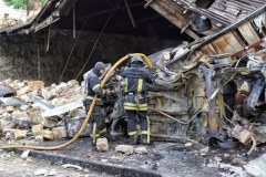 Zniszczenia w centrum Odessy