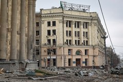 Zniszczenia w Charkowie po rosyjskim ataku