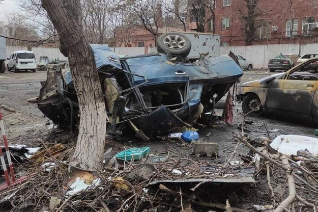 Zniszczenia w Mariupolu /PAP/Ukraine in Crisis /PAP