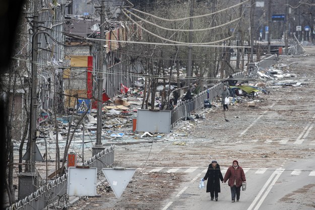 Zniszczenia w Mariupolu /Sergei Ilnitsky /PAP/EPA