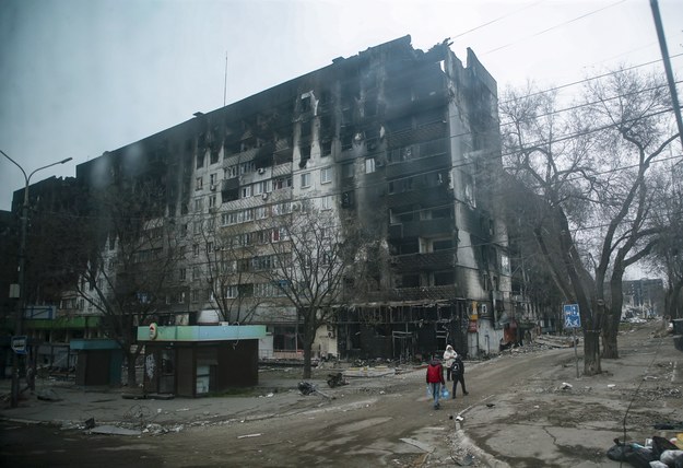 Zniszczenia w Mariupolu /Sergei Ilnitsky /PAP/EPA