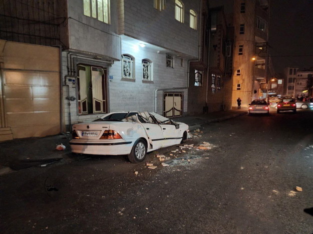 Zniszczenia w mieście Choj /IRANIAN RED CRESCENT HANDOUT EDITORIAL /PAP/EPA