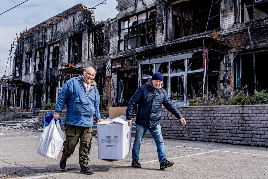 Zniszczenia w obwodzie charkowskim /Mykola Kalyeniak /PAP