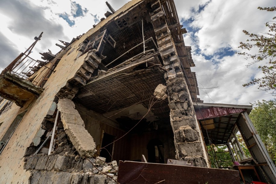 Zniszczenia w obwodzie charkowskim /Mykola Kalyeniak /PAP