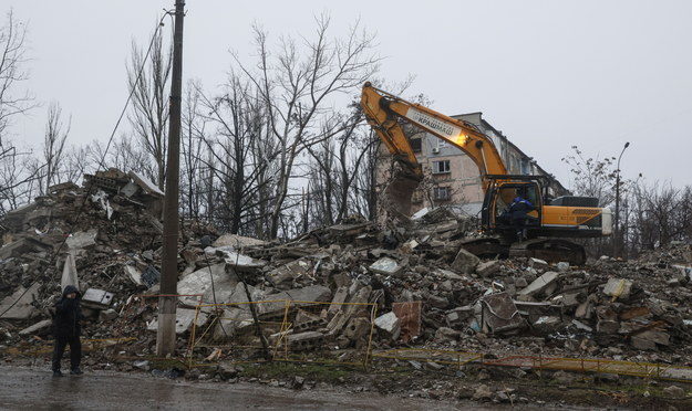 Zniszczenia w okupowanym przez wojska rosyjskie Mariupolu /Sergei Ilnitsky /PAP/EPA