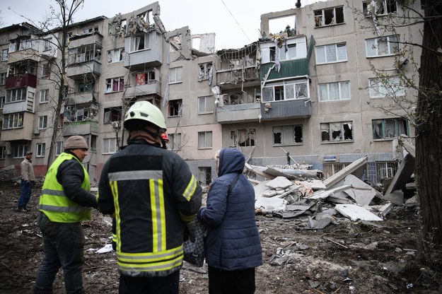 Zniszczenia w Słowiańsku w obwodzie donieckim /Yevhen Titov /PAP