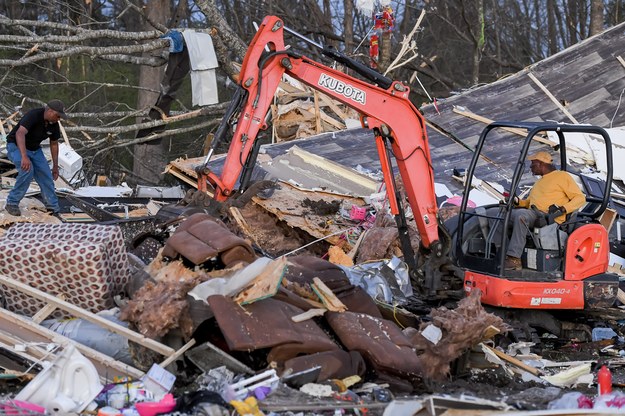 Zniszczenia w stanie Missisipi /THOMAS GRANING /PAP/EPA