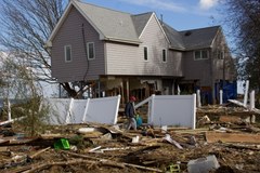 Zniszczenia w stanie New Jersey po ataku Sandy