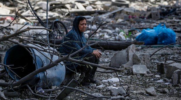 Zniszczenia w Strefie Gazy po izraelskich nalotach /MOHAMMED SABER  /PAP/EPA