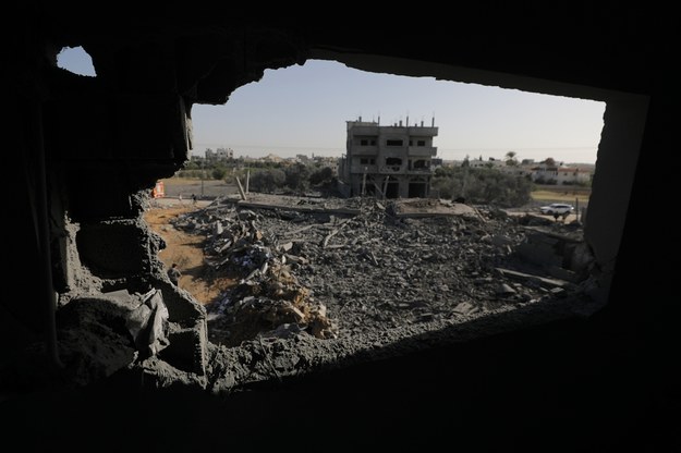 Zniszczenia w Strefie Gazy po izraelskim ostrzale /MOHAMMED SABER  /PAP/EPA