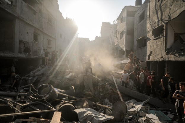 Zniszczenia w Strefie Gazy /HAITHAM IMAD /PAP/EPA