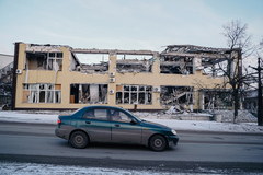  Zniszczenia w ukraińskim mieście Kupiańsk