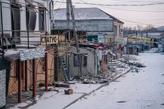  Zniszczenia w ukraińskim mieście Kupiańsk