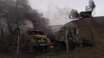 Zniszczenia w ukraińskim obozie w Mariupolu