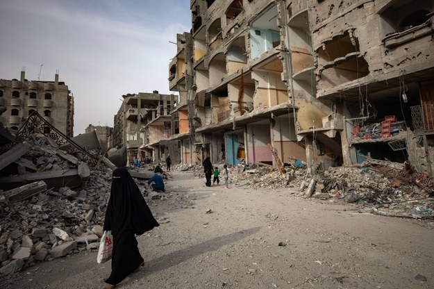 Zniszczenia wojenne w Rafah /HAITHAM IMAD /PAP/EPA