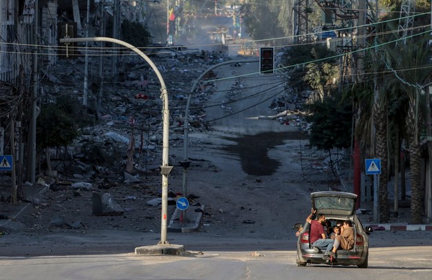 Zniszczenia wojenne w Strefie Gazy /MOHAMMED SABER  /PAP/EPA