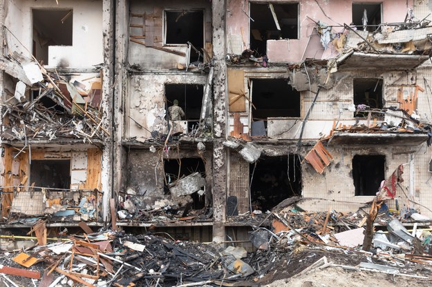 Zniszczenia wojenne w Ukrainie /Shutterstock