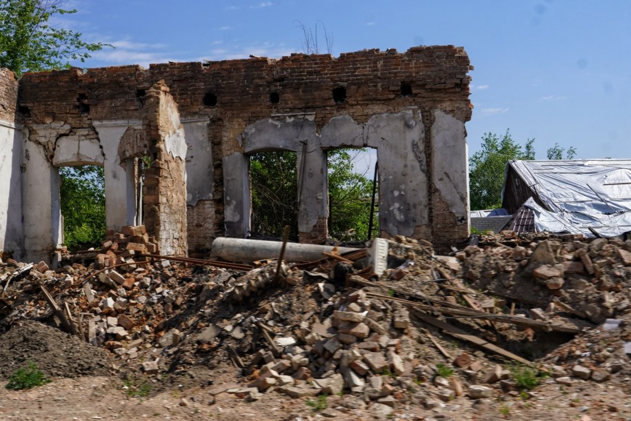 Zniszczenia wojenne w Ukrainie /Alena Solomonova /PAP