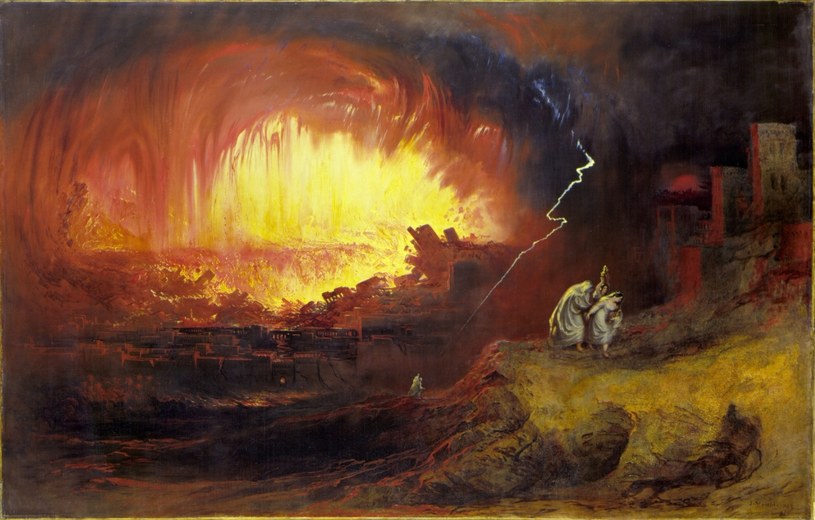 Zniszczenie Sodomy i Gomory - obraz Johna Martina z 1852 roku /Wikipedia