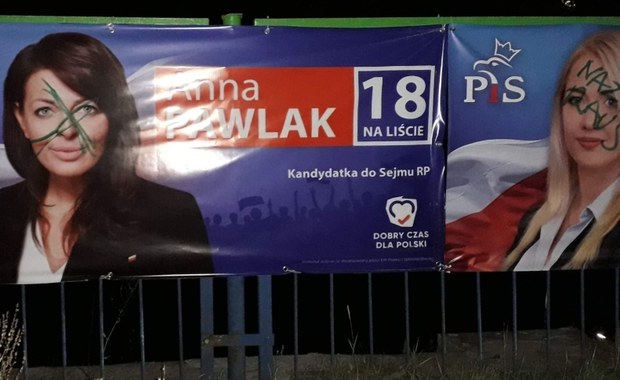 Zniszczone bannery kandydatów PiS w Szczecinie. "Rozpoczęła się brudna kampania" 