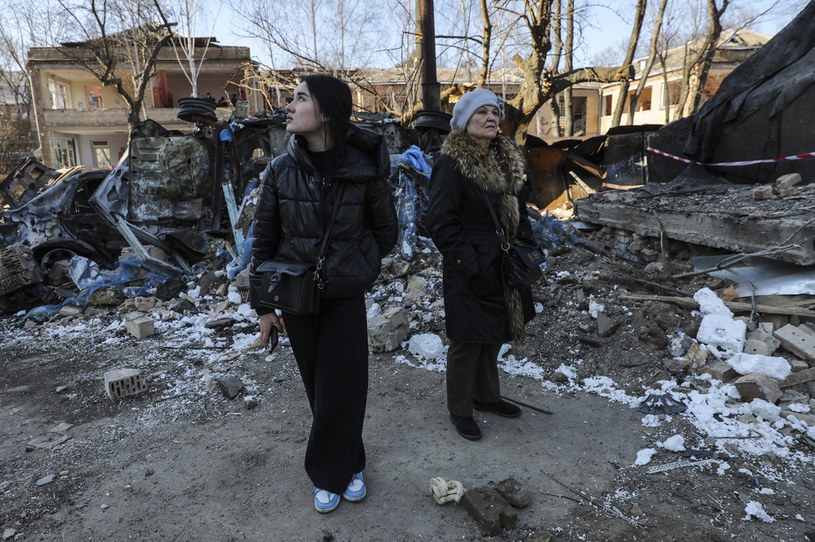 Zniszczone budynki w Ukrainie /EPA/MIGUEL A. LOPES  /PAP