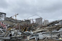 Zniszczone centrum handlowe Retroville w Kijowie 