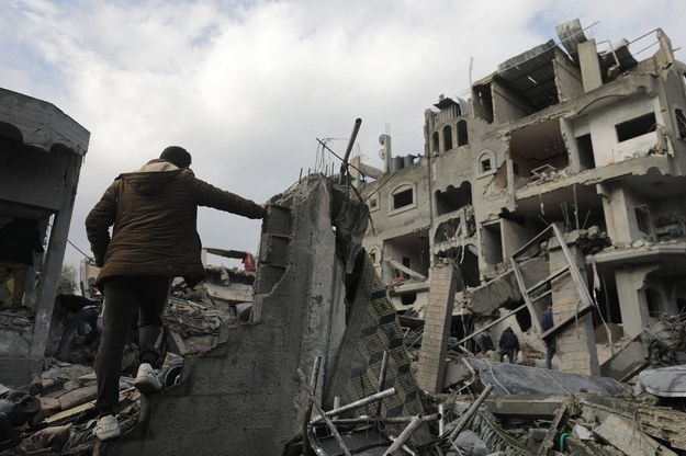 Zniszczone miasto Gaza /MOHAMMED SABER  /PAP/EPA