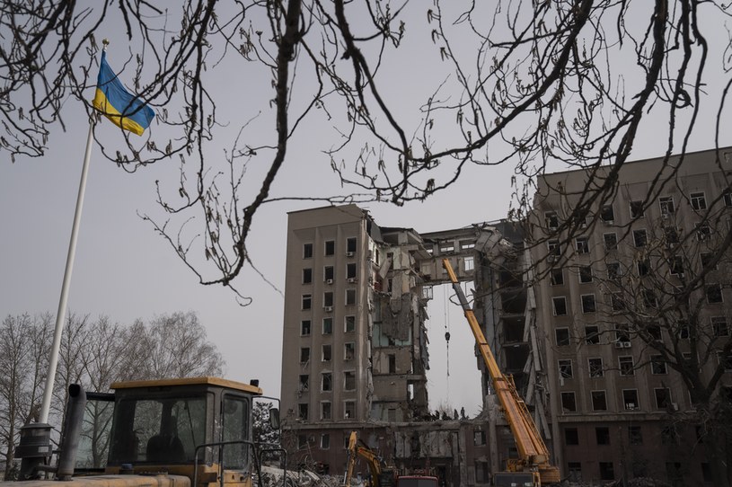 Zniszczony budynek Mikołajewskiej Obwodowej Administracji Państwowej /Michael Robinson Chavez/The Washington Post /Getty Images