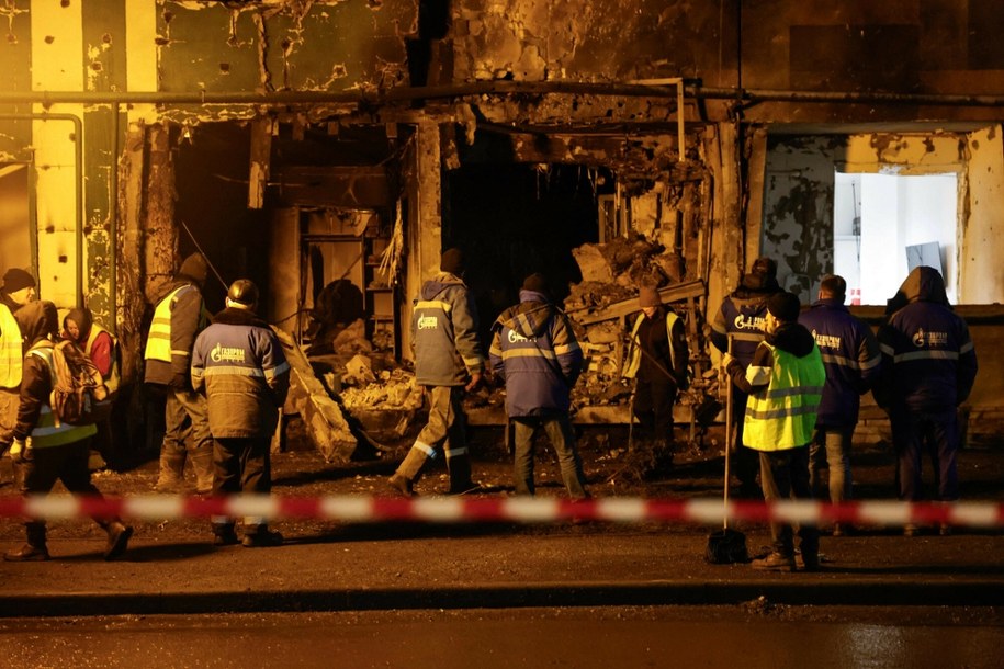 Zniszczony budynek po ataku ukraińskich dronów na miejscowość Twer w Rosji /TATYANA MAKEYEVA/AFP /East News