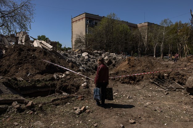 Zniszczony Kramatorsk /ROMAN PILIPEY /PAP/EPA