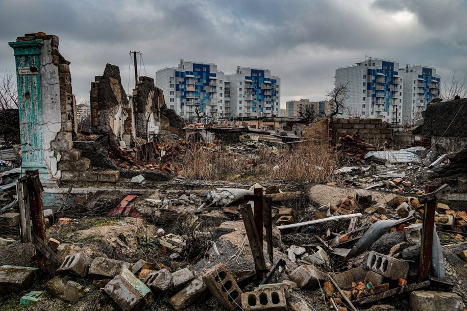 Zniszczony Mariupol. /STRINGER /PAP/EPA