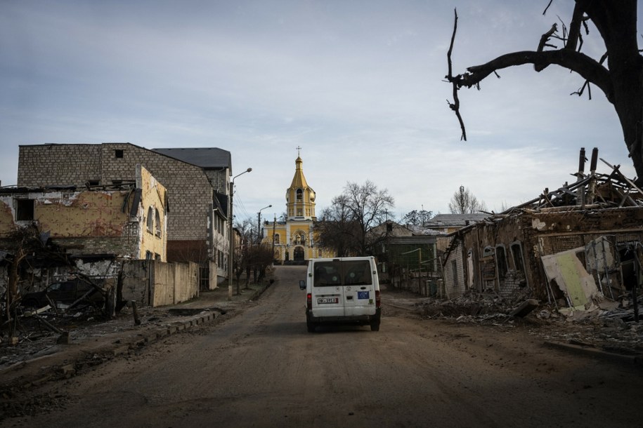 Zniszczony przez Rosjan Kupiańsk leżący ok. 120 km od Charkowa, Ukraina /AA/ABACA/Abaca/East News /East News